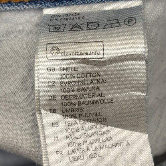 &Denim H&M Boyfriend Low Waist tapered Leg Distressed Women's size 26 Blue Jeans - Picture 3 of 4